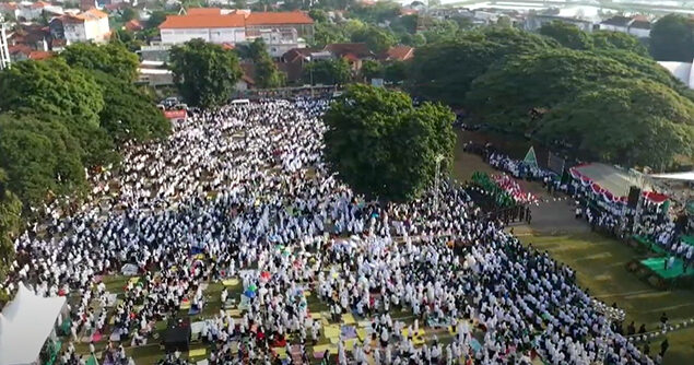 apel akbar kader nu gresik