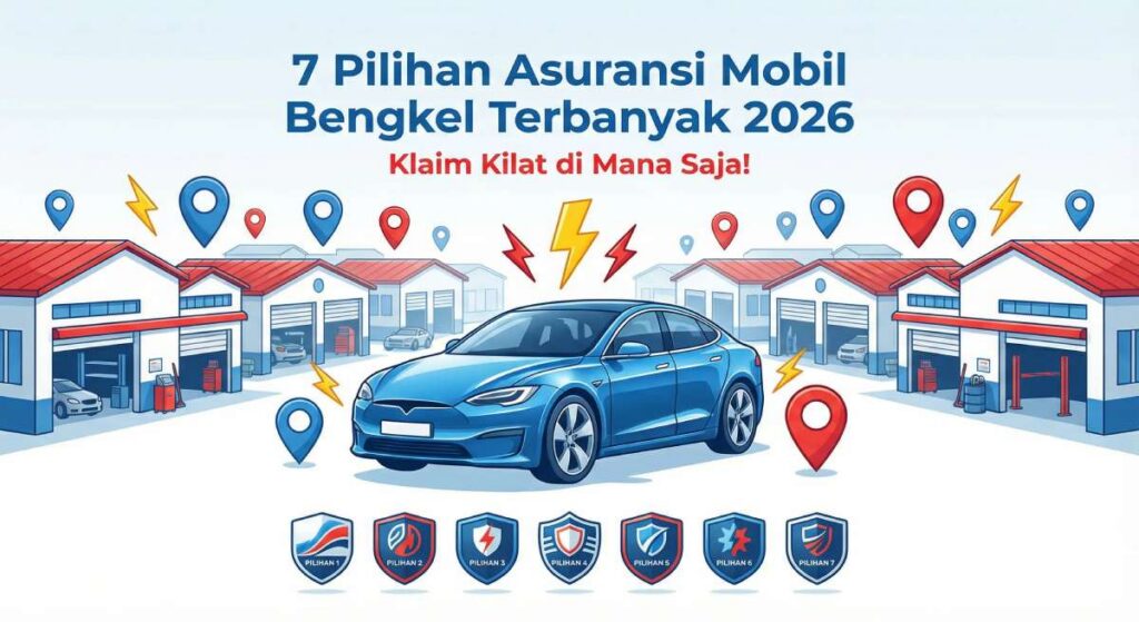 7 Pilihan Asuransi Mobil Bengkel Terbanyak 2026: Klaim Kilat di Mana Saja!