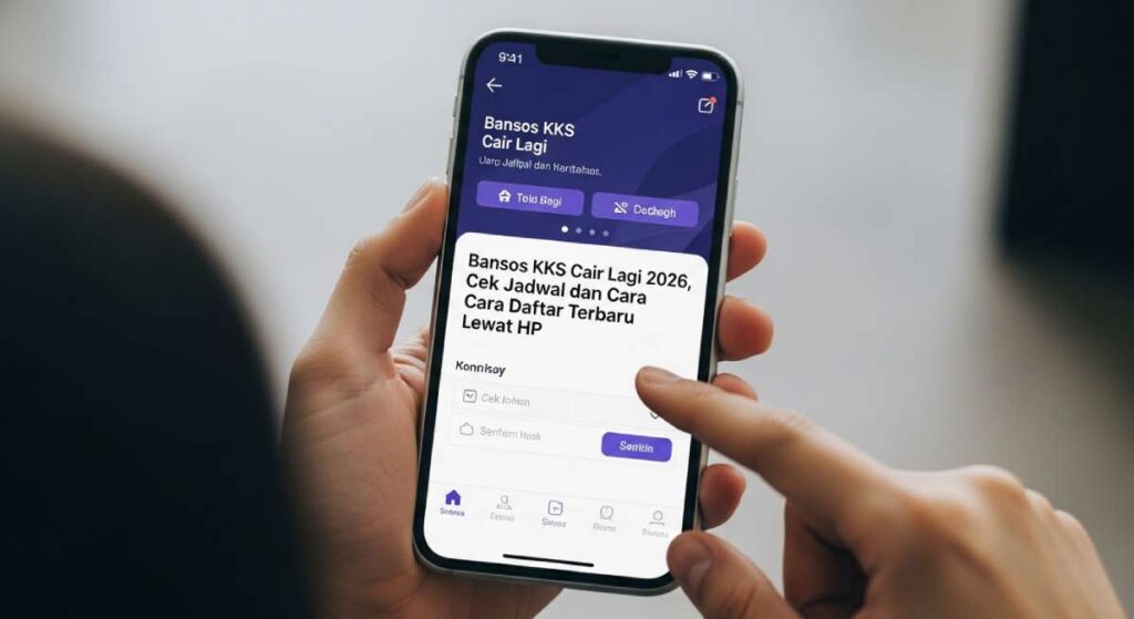 Bansos KKS Cair Lagi 2026, Cek Jadwal dan Cara Daftar Terbaru Lewat HP