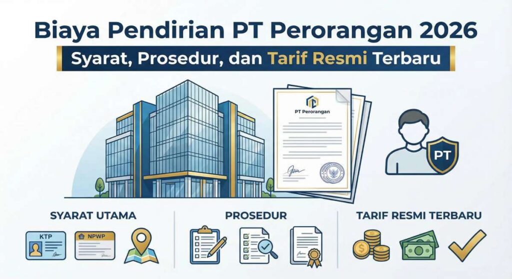 Biaya Pendirian PT Perorangan 2026: Syarat, Prosedur, dan Tarif Resmi Terbaru