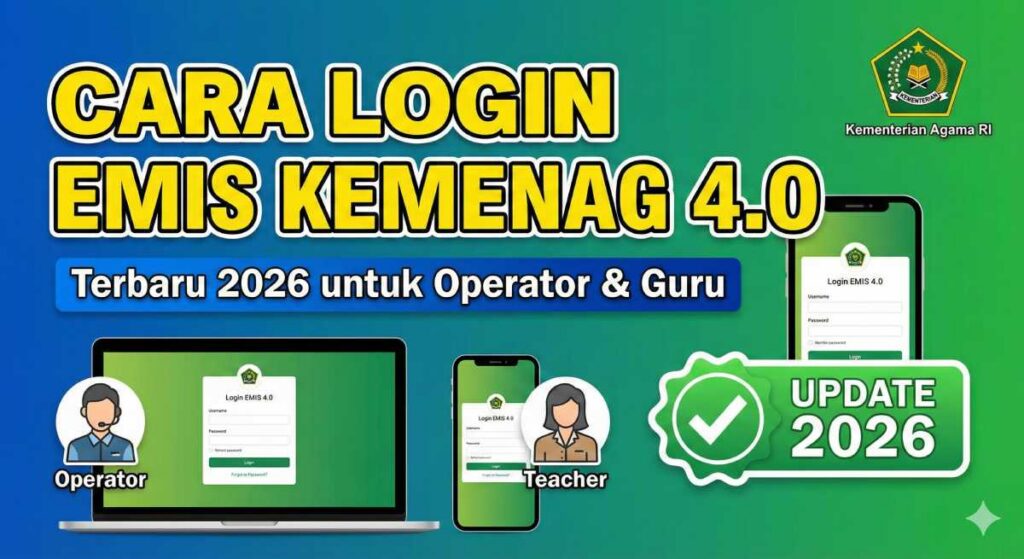 Cara Login EMIS Kemenag 4.0 Terbaru 2026 untuk Operator & Guru