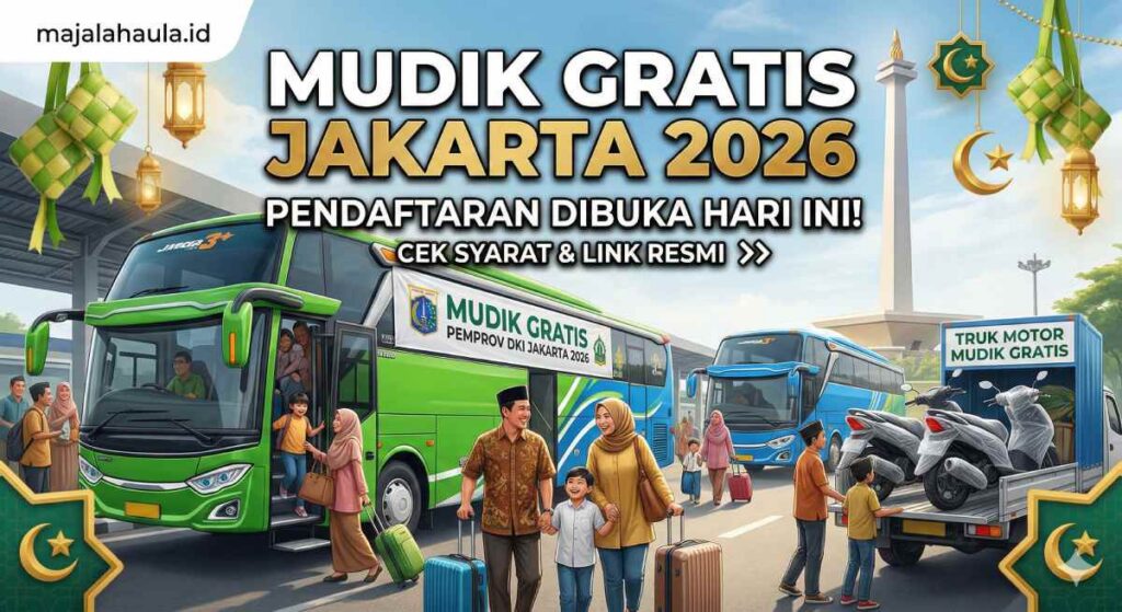 Pendaftaran Mudik Gratis Lebaran 2026 Pemprov DKI Jakarta Dibuka Hari Ini: Cek Syarat dan Link Resminya!