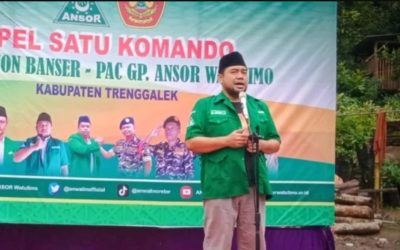 Ansor - Banser Trenggalek Apel Satu Komando Menuju 1 Abad NU