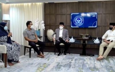 Menparekraf, Sandiaga Salahuddin Uno, dalam Kajian Ekonomi Bisnis Series 3, Zakat Sebagai Instrumen Pertumbuhan Ekonomi, Jakarta, Minggu (3/4/2022) siang. (Dok: Kemenparekraf)