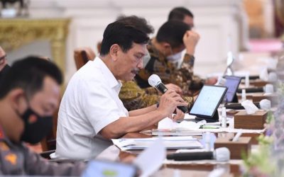 Foto: Rapat terbatas terkait PPKM yang dipimpin oleh Presiden Joko Widodo di Istana Merdeka, Jakarta, pada Senin, 18 Juli 2022. (Dok: Biro Pers Sekretariat Presiden)