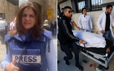 Shireen Abu Akleh, jurnalis perempuan untuk Al Jazeera, yang tewas ditembak pasukan Israel saat meliput di Jenin, Tepi Barat. (Foto: Democrazy News)