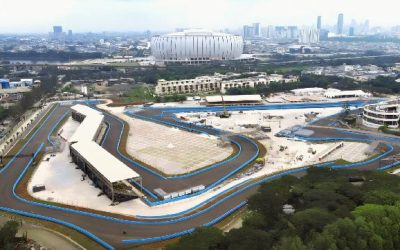 Jakarta International E-Prix Circuit (JIEC) di kawasan Ancol, Jakarta. (twitter/@FIAFormulaE)