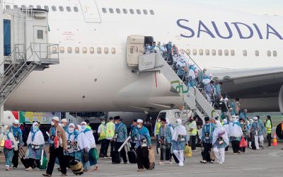 Ilustrasi Jemaah Haji tiba di Tanah Air. (Foto: Media Indonesia)