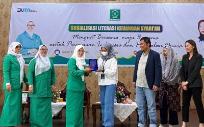 PW Fatayat NU Sumatera Selatan (Sumsel) menggelar sosialisasi keuangan syariah bersama PT Permodalan Nasional Madani (PNM) di Gedung Dharma Wanita, Palembang, Jumat (02/02/2024).
