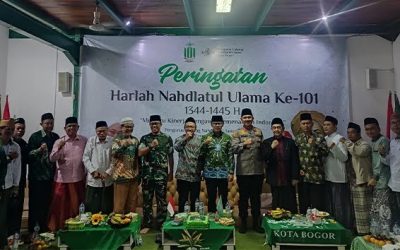 Harlah NU ke-101 yang  berlangsung di Sekretariat PCNU tepatnya di Sempur, Bogor Tengah, Kota Bogor, Sabtu (3/2/2024).