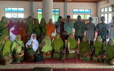 Pertemuan bulanan Muslimat NU se-Albasiko di Masjid Tholabul Ilmi Kejorongan Limau Puruik, Nagari Limau Puruik, Kecamatan Kinali, Ahad ( 11/02/2024).
