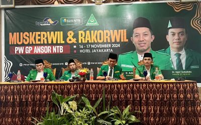 GP Ansor NTB saat melaksanakan Muskerwil dan Rakorwil di Hotel Jayakarta, Batulayar, Lombok Barat, Sabtu (16/11/2024). (Dok. Lombokpost)