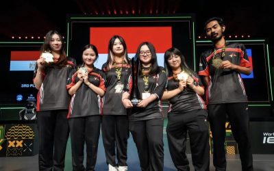 Timnas MLBB Putri Indonesia sabet emas Kejuaraan Dunia IESF 2024 (Foto: PB ESI)