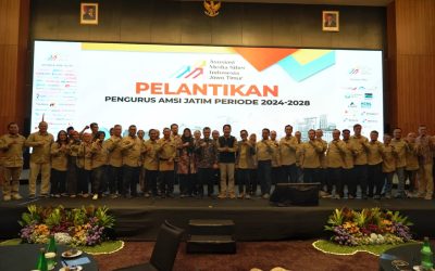 Pelantikan Pengurus AMSI Jatim periode 2024 - 2028. (Dok. AMSI Jatim)