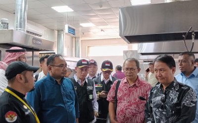 Tim Pemantau Itjen Kemenag bersama Menteri Agama memantau persiapan operasional haji