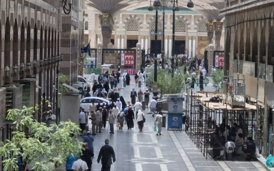 Salah satu hotel jemaah di Madinah, berjarak 100 meter dari Masjid Nabawi