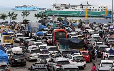 Ilustrasi kemacetan di Pelabuhan Merak saat mudik. (Foto: Liputan6.com)